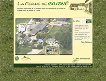 Tablet Screenshot of fermedegrigne.com